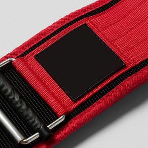 Cinturón de Soporte Lumbar Ajustable Rhino Fitness de Neopreno Rojo, Transpirable y Elástico, para Aliviar el Dolor de Espalda - Product Image 5