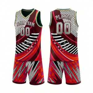 Ensemble de vêtements d'équipe pour adultes de haute qualité, personnalisé, imprimé par sublimation, ensemble de basket-ball respirant, 100% polyester, sur mesure - Product Image 4