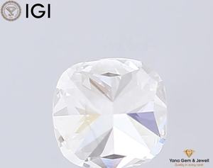 IGI Certified 1.51 CARAT <b>Square</b> <b>Cushion</b> Cut F Color VS1 Clarity CVD Lab Grown Diamond Perfect for Custom Pendant Gift - Product Image 4