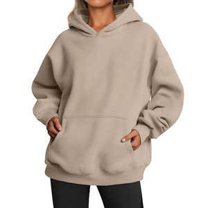 Sweat-shirt personnalisé pour femme, coupe oversize en molleton, poignets côtelés, coupe décontractée, style décontracté - Product Image 6