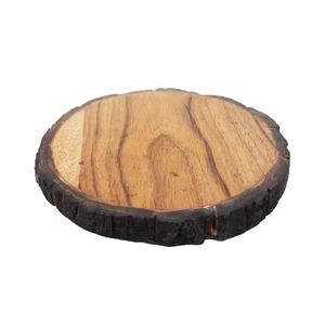Wholesale Natural <b>Wood</b> Coaster Set Round <b>Wood</b> <b>Slice</b> Coaster Natural Finish Non-Slip Matte Surface Retro Table Decorative Pad - Product Image 6