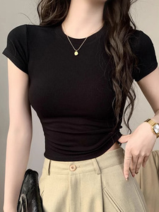 เสื้อครอปสไตล์ร่วมสมัยสำหรับผู้หญิง ทรงพอดีตัว ดีไซน์น้ำหนักเบา เหมาะสำหรับกิจกรรมประจำวัน งานสังสรรค์ และการพักผ่อน - Product Image 5
