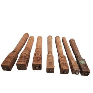 Portavelas de Pilar DECORE de madera maciza para bodas Estilo vintage ecológico para Navidad y muebles de sala de estar - Product Image 1