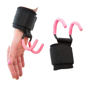 Fitness Workout <b>Training</b> Gym Metal Hook Weightlifting Wrist Wraps Support Straps Made of Rubber EVA Sports Equipment Accessory - Product Image 2