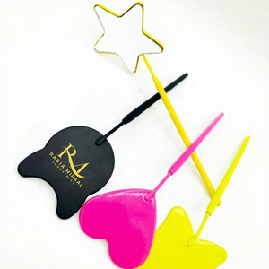 Produit le mieux classé, 4 formes différentes / 3 couleurs de revêtement en poudre différentes, poignée diamantée, miroir pour extensions de cils, logo personnalisé - Product Image 1