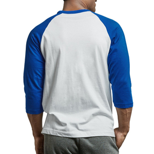 Muscle Fit Mens Raglan Sleeve <b>Tshirt</b> Contrast Color Gym <b>Baseball</b> Tee Workout Clothing Custom Logo Fitness Sports Apparel for Men - Product Image 5