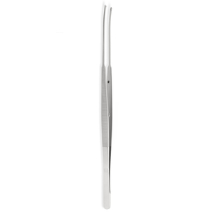 Pince à pansement droite dentelée de 18 cm en acier inoxydable, instrument chirurgical avec embouts pour le retrait de pansements et les soins des plaies - Product Image 4