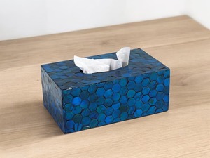Caja de pañuelos de resina hecha a mano en India para el hogar, hoteles y restaurantes, con color personalizado. - Product Image 1