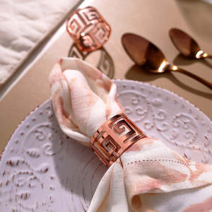 Anneaux de serviette dorés pour la mise en table, porte-serviettes décoratifs en métal pour mariage, fête, dîner, restaurant et décoration de table à domicile - Product Image 6