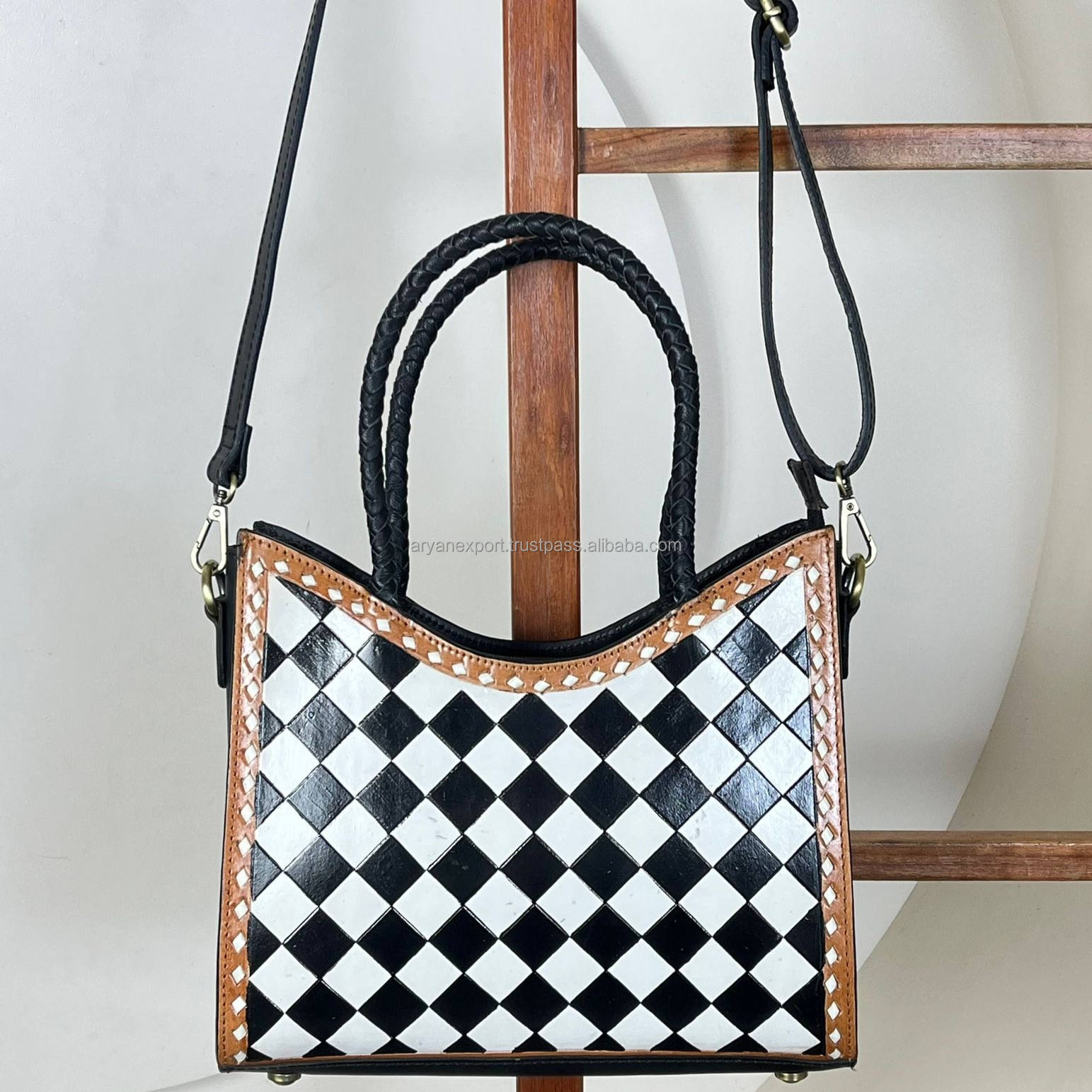 Black with White & Black Checkered