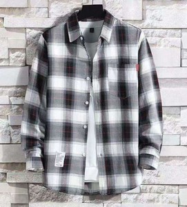 เสื้อเชิ้ตแขนยาวผู้ชายแฟชั่น ผ้าถักเนื้อนุ่ม ใส่สบาย ระบายอากาศได้ดี ทรงเข้ารูป ผ้าฝ้าย 100% ป้องกันรอยยับ ซักง่าย แห้งไว เหมาะสำหรับฤดูใบไม้ร่วง - Product Image 6
