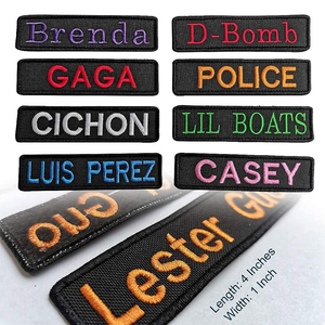 Parches de Nombre Bordados Personalizados, Etiquetas Personalizadas de Tela Twill, Logotipo Personalizado, Uniformes, Bolsas, Chalecos, Chaquetas, Camisas de Trabajo, Guantes, Gorras - Product Image 5