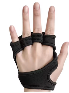 Gants de fitness unisexes noirs sans doigts avec paume en mesh respirant pour l'entraînement en salle de sport - Product Image 2