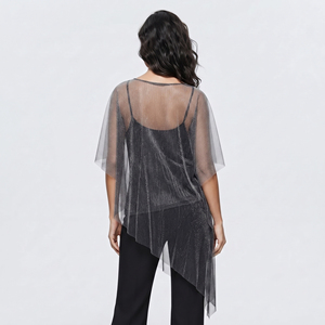 Robe cache-cœur en maille transparente pour femme, sans manches, très extensible, séchage rapide, sexy, pour la plage ou les soirées en boîte de nuit - Product Image 4
