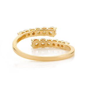 Anillo Apilable de Diamantes Naturales de Corte Redondo con Diseño Minimalista y Sencillo, Oro Amarillo Sólido K18, Joyería Personalizada al por Mayor - Product Image 6