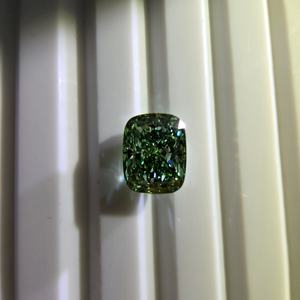 Diamante de Laboratorio de Corte Brillante Modificado, Forma Cojín, Verde Fantasía, 2CT, VS2, Certificado IGI, Diamantes Sueltos - Product Image 4