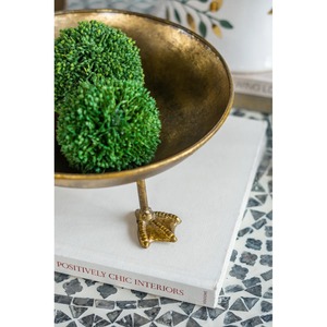 Bandejas Decorativas Rústicas de Latón con Diseño de Patas de Pájaro, Juego de 2 Cuencos Redondos con Estampado Animal para Decoración del Hogar - Product Image 6