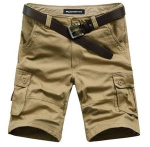 Short Cargo Homme 100% Coton avec 6 Poches Corgo OEM Anti-Rides 6 Poches Polyester Cargo Short - Product Image 4
