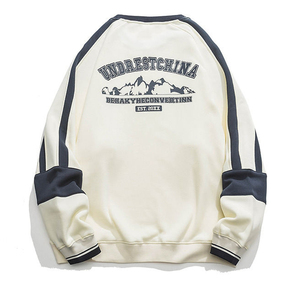 เสื้อสเวตเชิ้ตคอกลมโอเวอร์ไซส์สำหรับผู้ชาย สีพื้น ผ้าฝ้ายถัก ทรงลำลอง ใส่สบายในฤดูใบไม้ร่วง แขนยาว ทรงปกติ - Product Image 6