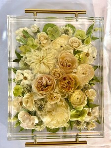 Custom Resin Flower Preservation Tray | <b>Wedding</b> Bouquet Keepsake Tray | Anniversary & <b>Memorial</b> Gift - Product Image 4