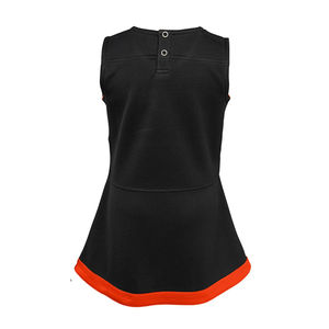 Costume de cheerleading personnalisé pour femme en tissu polyester avec logo par sublimation, uniforme d'équipe scolaire, haut dos nageur et jupe trapèze, design 2026 - Product Image 5