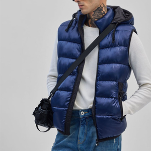 OEM Custom Men Plus Size Winter Quilted <b>Jacket</b> Waterproof Windbreaker Zipper Hoodie Embroidered Casual Snow Wear puffer hiking - Product Image 3