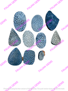 Lot de Pierres FAIJAN GEMS de Haute Qualité, Faites à la Main, en Corail Bleu Naturel et Cristal Druzy, Prix de Gros, pour la Fabrication de Bagues, Pendentifs et Bijoux - Product Image 3