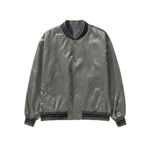 Veste de baseball en satin de cuir personnalisée pour homme grande taille avec patchs, qualité supérieure, polyester, soie, veste de baseball en satin - Product Image 1