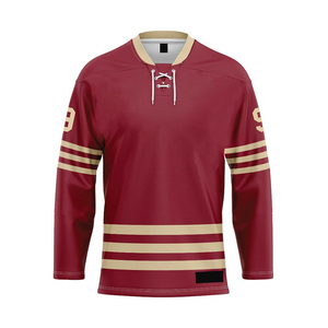 Nueva Camiseta de Hockey sobre Hielo Personalizada y Económica, Servicio OEM, 100% Poliéster, Ecológica, Transpirable, Impermeable, Resistente al Viento, de Alta Calidad - Product Image 6