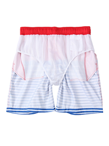 Men's Sublimated Swim Trunks Quick Dry Summer Fashion Sublimated Swim Beach Shorts with Mesh Lining - Product Image 5