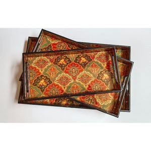 ถาดเสิร์ฟลายพิมพ์ MDF พรีเมียม รุ่น 7 สำหรับเสิร์ฟเครื่องดื่ม อาหาร กาแฟ ชา น้ำผลไม้ ขนม ถาดตกแต่ง - Product Image 5