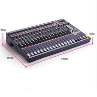 Console de mixage audio professionnelle GAX-EFX16 avec USB et effets numériques (options 8/12/16 canaux) pour sonorisation en direct et studio