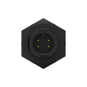 Conector Impermeable IP67 de Latón de 4 Pines con Carcasa de Nailon, Bloqueo Frontal y Tipo Soldadura - Product Image 4