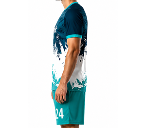 Uniforme de football personnalisé, séchage rapide, respirant, absorbant la transpiration, manches courtes, qualité supérieure, 100% polyester, nom de marque personnalisé - Product Image 5
