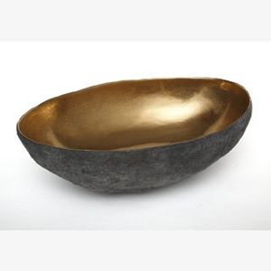 Bol de service pour la maison, la restauration et les desserts, de qualité supérieure, en métal doré, fait main, pour le rangement des sucreries, à prix avantageux. - Product Image 2