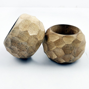 Anneaux de serviette en bois classiques de qualité supérieure, faits à la main, écologiques, pour la décoration de table de mariage ou de fête, FAIZA CRAFT, provenant de l'Uttar Pradesh - Product Image 6