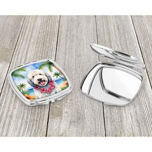 Komondor Luau Compact Travel Makeup <b>Mirror</b> <b>Handheld</b> Folding Pocket Decorative <b>Mirror</b> for Women and Girls Gift - Product Image 3