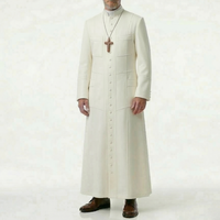 Robe de Prêtre Haut de Gamme Personnalisée Broderie Sur Mesure Vêtement Liturgique Respirant Confortable Tenue Religieuse Vente en Gros