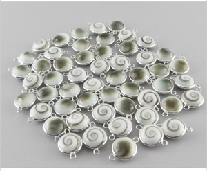 Wholesale Trendy Bohemian Shiva Eye Bezel <b>Charms</b> <b>silver</b> and gold plated for Jewelry making Factory price jewelry - Product Image 4