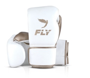 Fly Customized Real Cowhide Leather MMA Boxing <b>Gloves</b> Hook & Loop Closure Breathable Stretch Sanda Training <b>Gloves</b> for Adults - Product Image 4