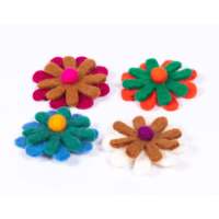 Bros Fashion Berlapis Dua dari Kain Felt 10-pcs. 0.0g Aksesoris Elegan untuk Pakaian dan Busana oleh Feltandwool