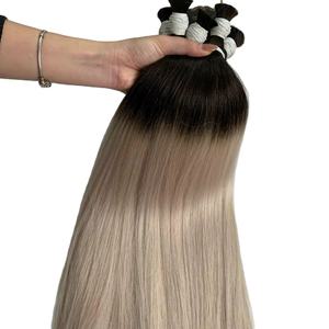 ผมต่อแบบ Remy สำหรับต่อผมมนุษย์ย้อมสีผมแบบ Remy จากแหล่งบริสุทธิ์สูง - Product Image 3