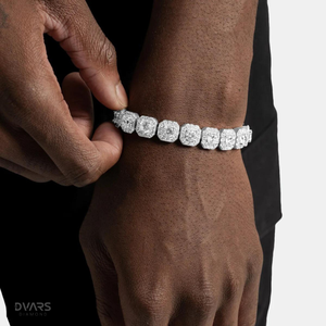 Chaîne et bracelet cubains de luxe Hip Hop Miami avec moissanite VVS1 en argent 925 certifié - Product Image 3
