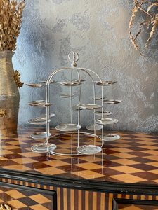 Support à bougies chauffe-plat doré UO, support votif métallique à étages, centre de table de mariage, décoration de luxe pour la maison, décoration festive pour événements Diya - Product Image 3