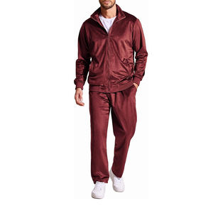 Survêtement en velours tendance pour hommes, collection athlétique d'hiver sur mesure, vente en gros, directement de l'usine - Product Image 3