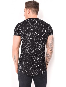 T-shirt décontracté d'été pour homme, noir, à double boutonnage, manches courtes, 100% coton, séchage rapide, tricoté - Product Image 5