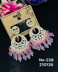 Latest Designer Indian Wholesale Jewelry Chandelier <b>Earrings</b> New Collections Women's Stylish Trendy Alloy Party <b>Earrings</b> 2026 - Product Image 6