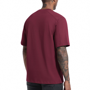 เสื้อยืดโอเวอร์ไซส์สำหรับผู้ชายสไตล์ฮิปฮอปทรงหลวมแขนสั้นผ้าฝ้ายหนาสบายๆฤดูร้อนอินเทรนด์สตรีทแวร์แฟชั่นท็อป - Product Image 2