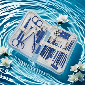 Personal Care <b>Nail</b> Cuticle Clipper <b>Kit</b> Professional Pedicure Set Grooming <b>Kit</b> 16PCS Manicure & Pedicure Tools Set for Salon - Product Image 5