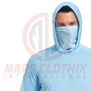Sudadera de pesca personalizada de manga larga para hombre, de secado rápido y ligera, para actividades al aire libre. - Product Image 4